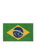 Gift Company Brazilië vlag, kokosnoten PVC deurmat 75 x 45 cm, kokos & polyvinylchloride, meerkleurig