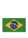 Gift Company Brazilië vlag, kokosnoten PVC deurmat 75 x 45 cm, kokos & polyvinylchloride, meerkleurig