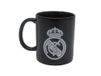 CYPBRANDS Real Madrid ontbijtmok in keramische doos, 300 ml, zwart met wit wapen, officieel product