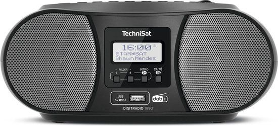 Technisat Digitradio 1990 - Draagbare Retro Radio - Zwart
