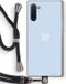 Case Company® - Samsung Galaxy Note 10 Case with Cord - Small Heart Blue - Black Cord - Full Protection