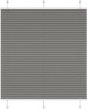VidaXL Plissé rolgordijn 115x150 cm stofbreedte 114,4 cm anthracite