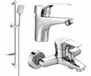 Mexen Caro DF72 badkuipset, chroom