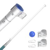 vidaXL Tsjechische vlag met mast, 5,5 meter, aluminium