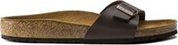 Birkenstock Madrid Dames Slippers Dark Brown Regular-fit | Bruin | Imitatieleer | Taille 42