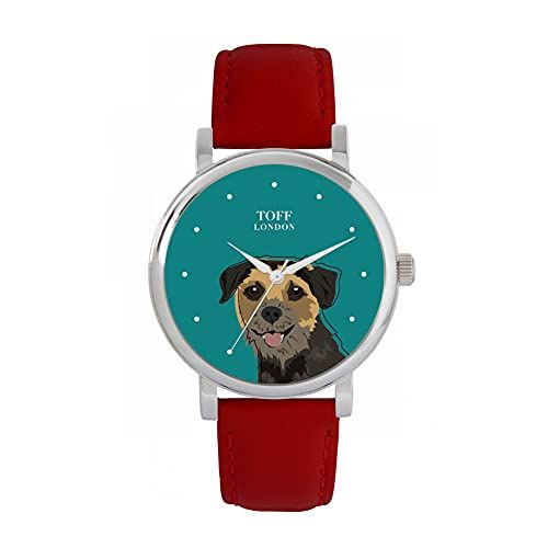 Toff London Border Terrier Hoofd Hondenhorloge - 5059656822516
