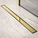 Mirlux Douchegoot - 90cm - Goud - Tegelrooster - RVS - Met Flens