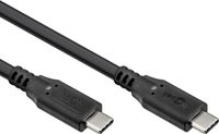 goobay USB-C 3.2 kabel, 60 W snellaadkabel en 10 Gbit gegevensoverdracht (PD) / type C Thunderbolt 3 & 4 oplaadkabel/MacBook, iPad, HP, Dell / 1,5 m / 74206