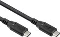 goobay USB-C 3.2 kabel, 60 W snellaadkabel en 10 Gbit gegevensoverdracht (PD) / type C Thunderbolt 3 & 4 oplaadkabel/MacBook, iPad, HP, Dell / 1,5 m / 74206
