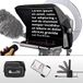 TELEPROMPTER PAD Pack TeleprompterPAD® iLight PRO 11\" v15.0 + afstandsbediening + app + tas + klem + technische ondersteuning - 100x100 aluminium - Teleprompteur professionnel robuste (pas de plastique fin) iPad/Android multicaméra portable - Verre faisceau séparateur HD - Haute qualité