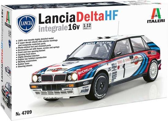 Italeri 1:12 4709 Lancia Delta HF integrale 16v Car Plastic kit