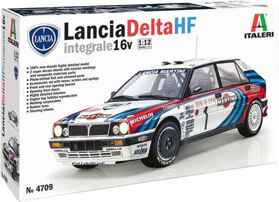 Italeri 1:12 4709 Lancia Delta HF integrale 16v Car Plastic Model Kit