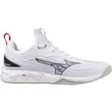 Mizuno Wave Luminous Indoor Schoenen Unisex Volleybal Wit/Zwart/Fiery Rood Maat 42