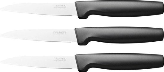 Fiskars Functional Form Messenset - 3-delig - RVS - Zwart