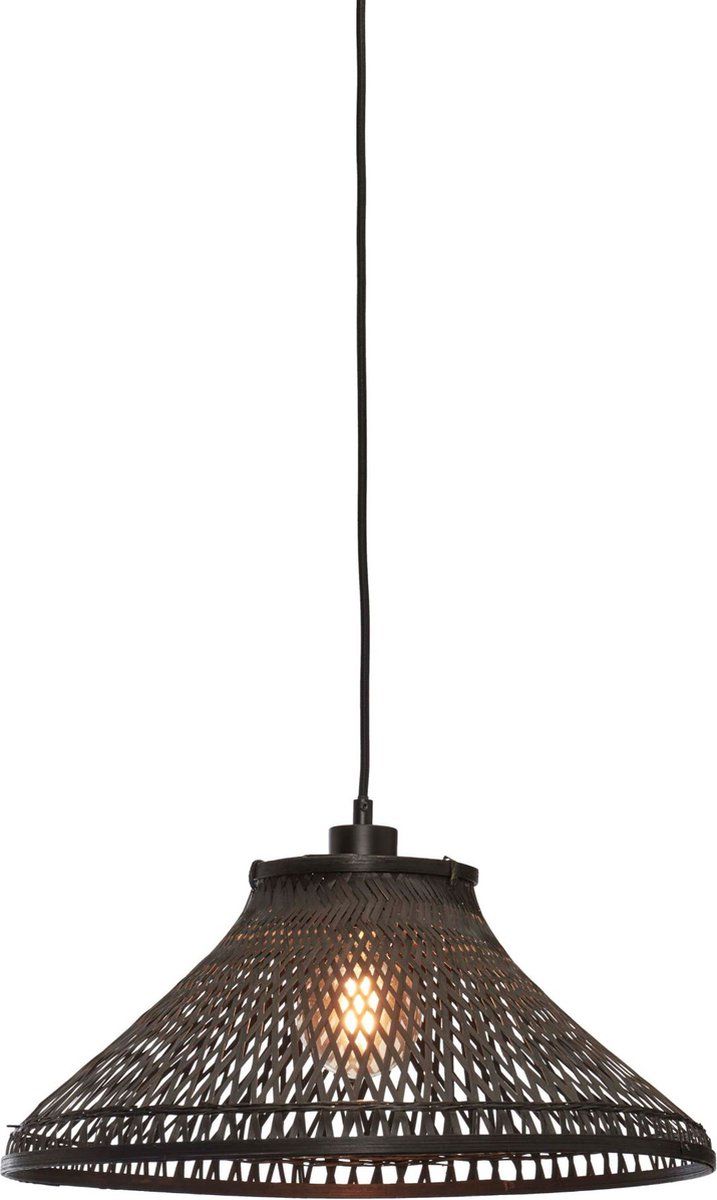 GOOD&MOJO Hanglamp Tahiti - Bamboe Zwart - Ø45cm