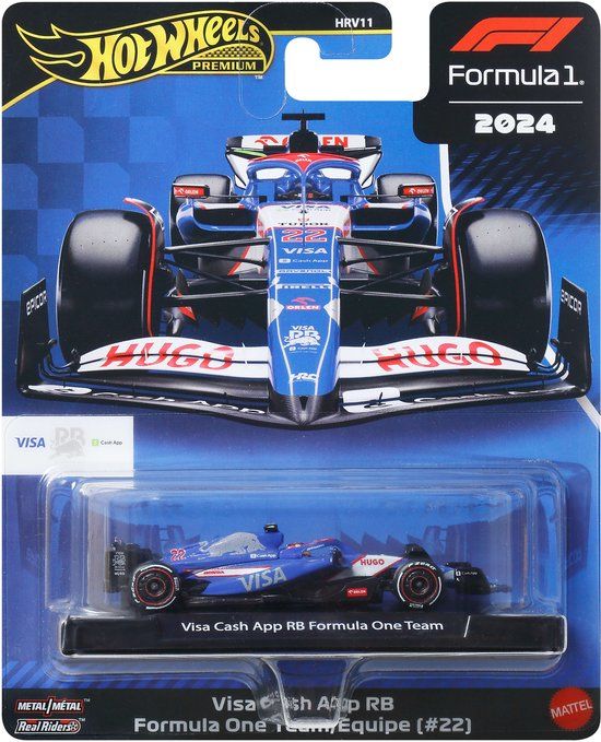 Hot Wheels Premium Metalen Formule 1 Verzamelbaar Speelgoed Raceauto - Yuki Tsunoda Equipe