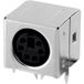 Connfly DS1093-01-BN60 Inbouwbus Bus, inbouw horizontaal Aantal polen: 6 Zilver 1 stuk(s) Tray