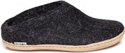Glerups Unisex Wool Slippers - Black - Size 39