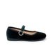 Pisamonas Chaussures bébé, velours, boucle, taille 24, couleur vert