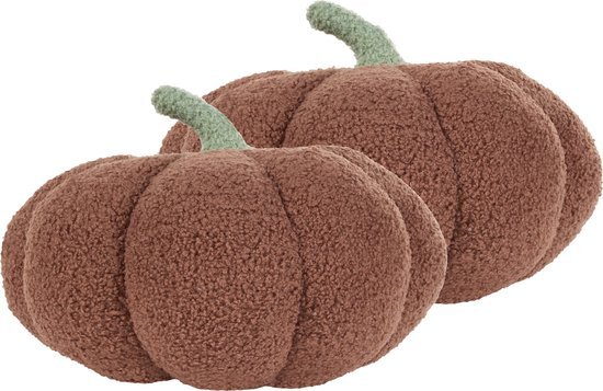 MUNCHKIN - Sierkussen set van 2 - Bruin - 28 cm - Boucl&#233;