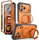 SUPCASE Unicorn Beetle Grip Pro Hoesje Geschikt voor Apple iPhone 18 Pro Max / 17 Pro Max | Stofdichte Case met Ingebouwde Screenprotector | Compatibel met MagSafe / Qi2 | Kickstand | Oranje