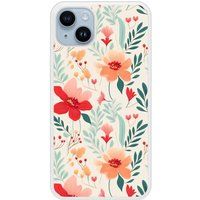 Apple iPhone 14 Flower wall Verstevigd hoesje met sublimatie bedrukking