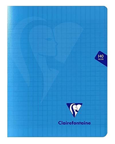 Clairefontaine Mimesys notitieboekje - 17 x 22 cm - 140 pagina's - grote ruitjes - willekeurige kleurkeuze