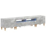 vidaXL 3-delige LED TV-kast Betongrijs Bewerkt hout