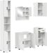 vidaXL Badkamermeubel Set 5-delig Hoogglans Wit 61 x 35 x 64 cm