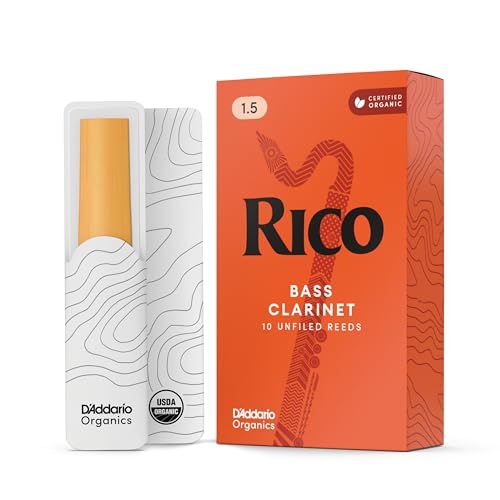 Rico Organic Basklarinet Rieten Sterkte 1.5, 10-Pack