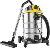 Monzana Bouwstofzuiger - Nat Droog 2200W 30 L Blaasfunctie - Zilver