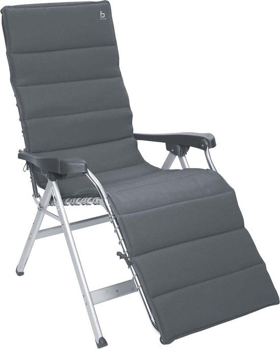 Bo-Camp Stoelkussen - Relaxstoelen - Universeel - Gepolsterd - Polyester - Grijs