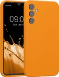 kwmobile telefoonhoesje geschikt voor Samsung Galaxy A34 5G - TPU backcover met siliconen coating - Smartphone case in fruitig oranje