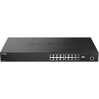 D-Link D-Link DMS 1250-18 - Switch - L2+ - intelligent - 18 x 10/100/1000/2.5G + 2 x 10 Gigabit SFP+ - desktop