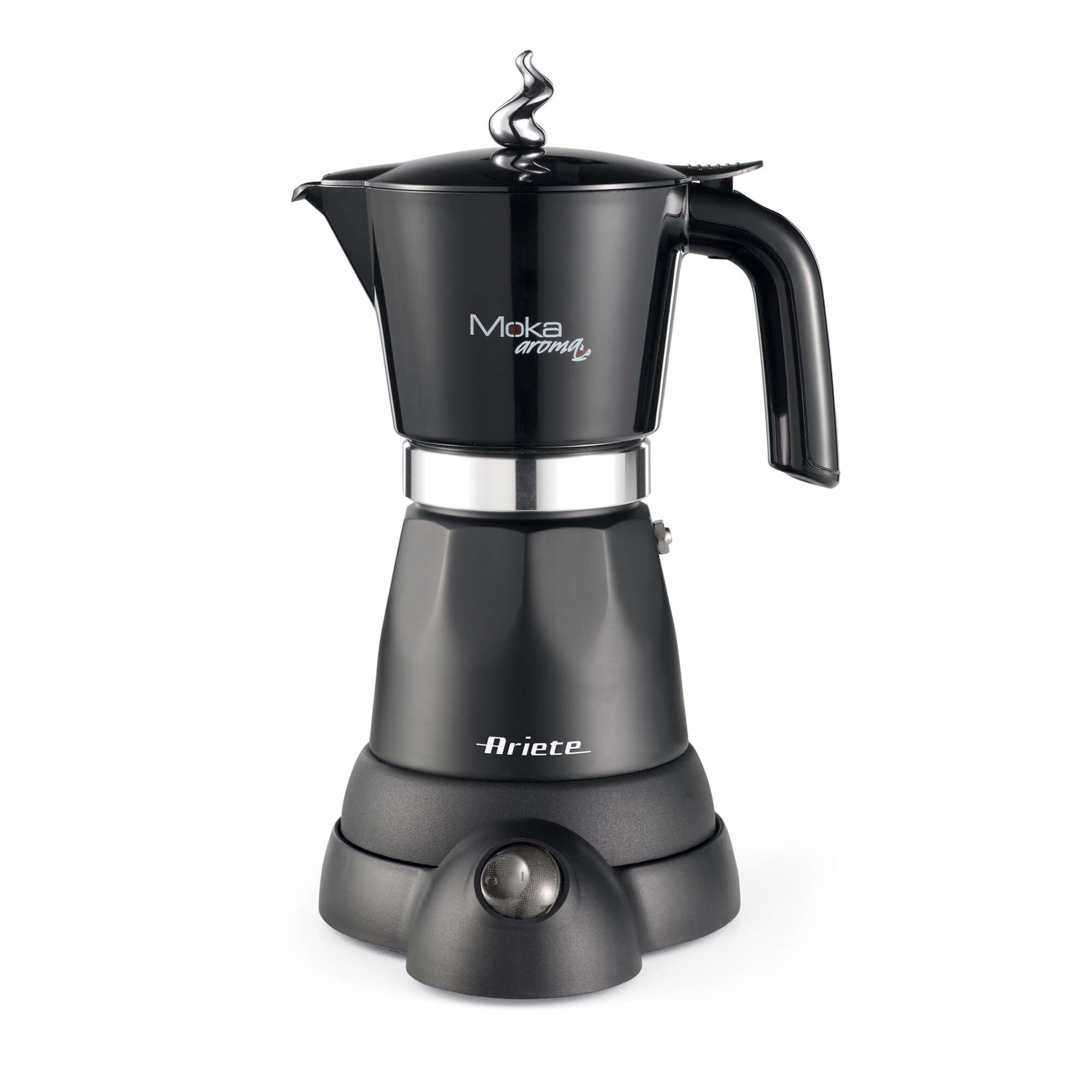 Ariete 1368/01 Moka Express - Elektrische Espresso Maker - Zwart - 6 Kopjes