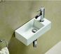 Sanilux Fonteinset Pax 40.5x22x10.5cm met Afvoer en Kraan Keramiek Wit (Kraan Rechts)