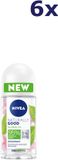 Nivea 6x Deodorant Roller Naturally Good Green Tea 50 ml