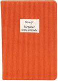 Mr. Wonderful Notitieboek A5, corduroy, terracotta, Elegance met Attitude