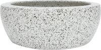 vidaXL Opzetwasbak rond Φ41x14 cm keramiek grijs