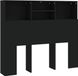 vidaXL Hoofdbordkast 120x19x103,5 cm Zwart