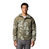 Columbia Men's Challenger 2 Novelty Windbreaker, Lightweight Windbreaker Jacket, Stone Green Cracked Earth/Stone Green, XL