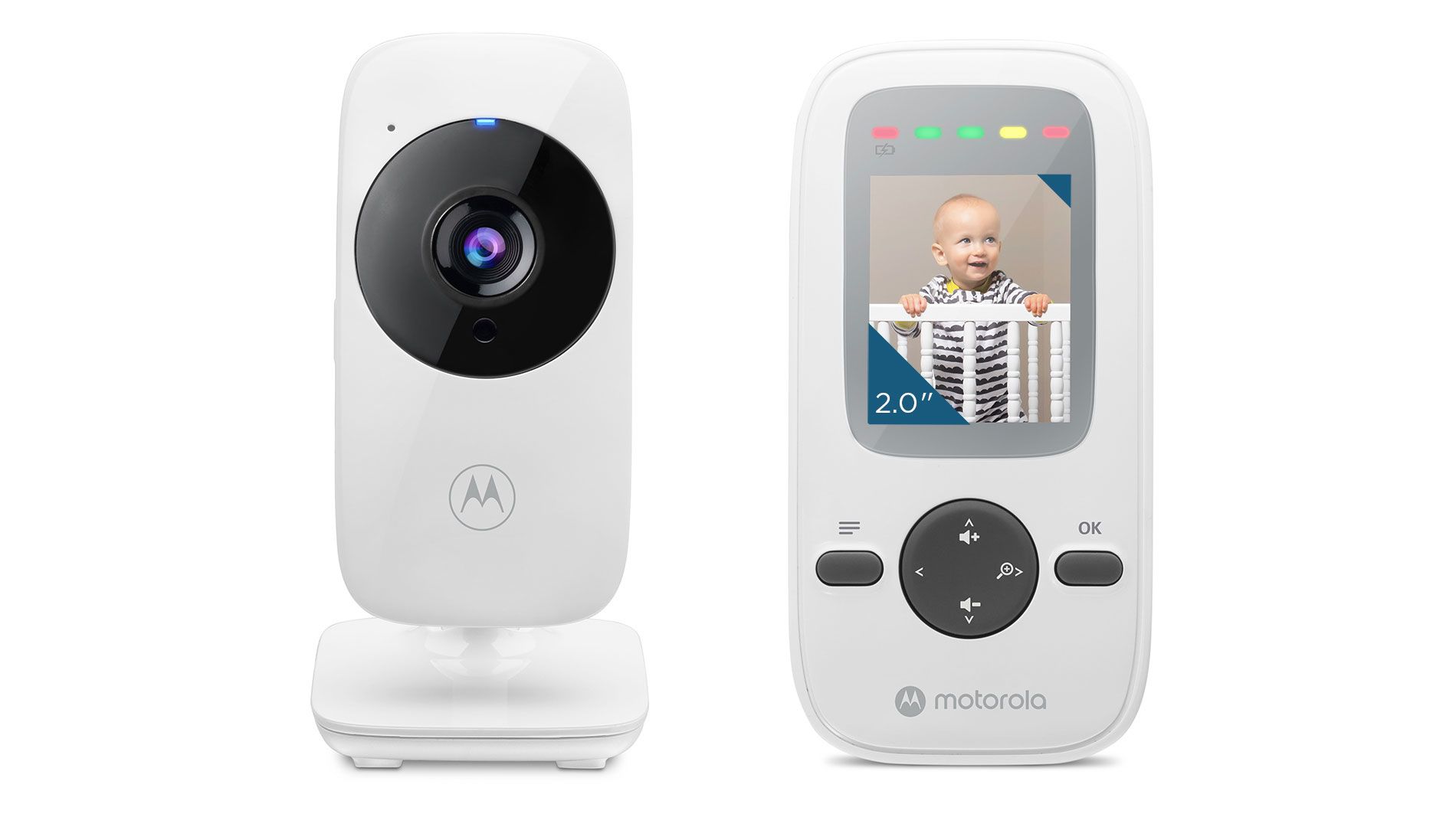 Motorola VM481 Babyfoon - Video Baby Monitor - 2" LCD - Nachtzicht - 300m - Wit