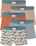 Vertbaudet Set van 5 jongensboxers, gestreept, beige, maat 128