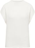 Cecil Mouwloze fleece voor dames Featheryarn light greige M