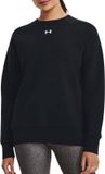 Under Armour UA Rival Fleece Crew Dames Sporttrui - Zwart - Maat S