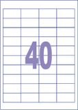 Kangaro Etiketten 48,5x25,4mm 100 vel 40 stickers per vel
