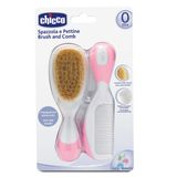 Chicco 00006569100000 Haarkam Roze, Wit 2stuk(s) haarborstel en -kam