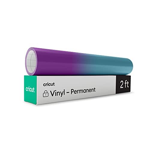 CRICUT Op warmte reagerend, kleurveranderend Vinyl (Permanent) | Paars <-> Turkoois | 30,5cm x 61cm (12" x 24") | Voor alle snijmachines