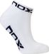 Nox Chaussettes basses blanches et bleues pour femme