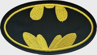 Merkloos Batman Strijkpatch - Strijkapplicatie - Strijkembleem - Badge - Embleem - Naaien - Carnaval Patches (WOP)
